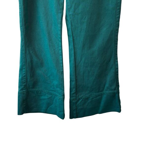 Faherty Women Pants 25 Green Patch Pocket Wide Leg In Sea Moss Stretch Comfort - Picture 7 of 10